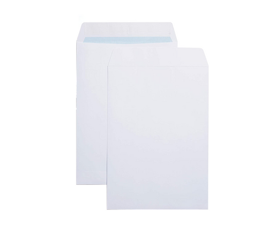 C4 Envelopes White 100gsm Peel and Seal 229mm x 324mm